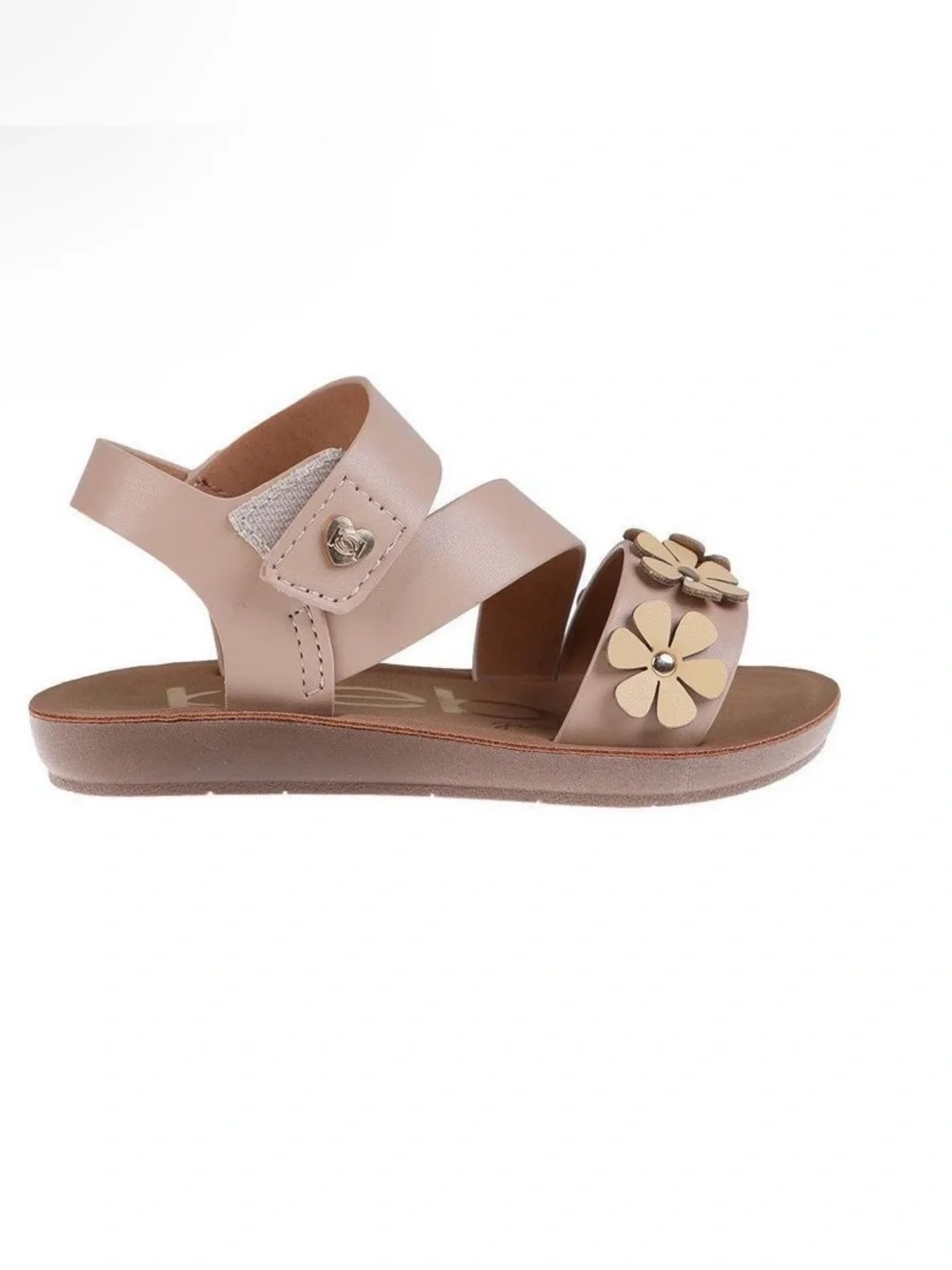 Bebe Toddler Girls Beige Floral Strap Sandal Size 7